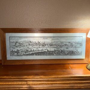 Framed Vintage Cityscape Art